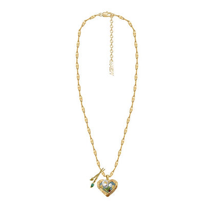 Oil Painting Love Necklace