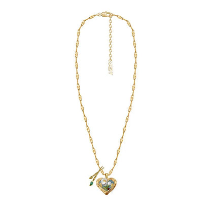 Oil Painting Love Necklace