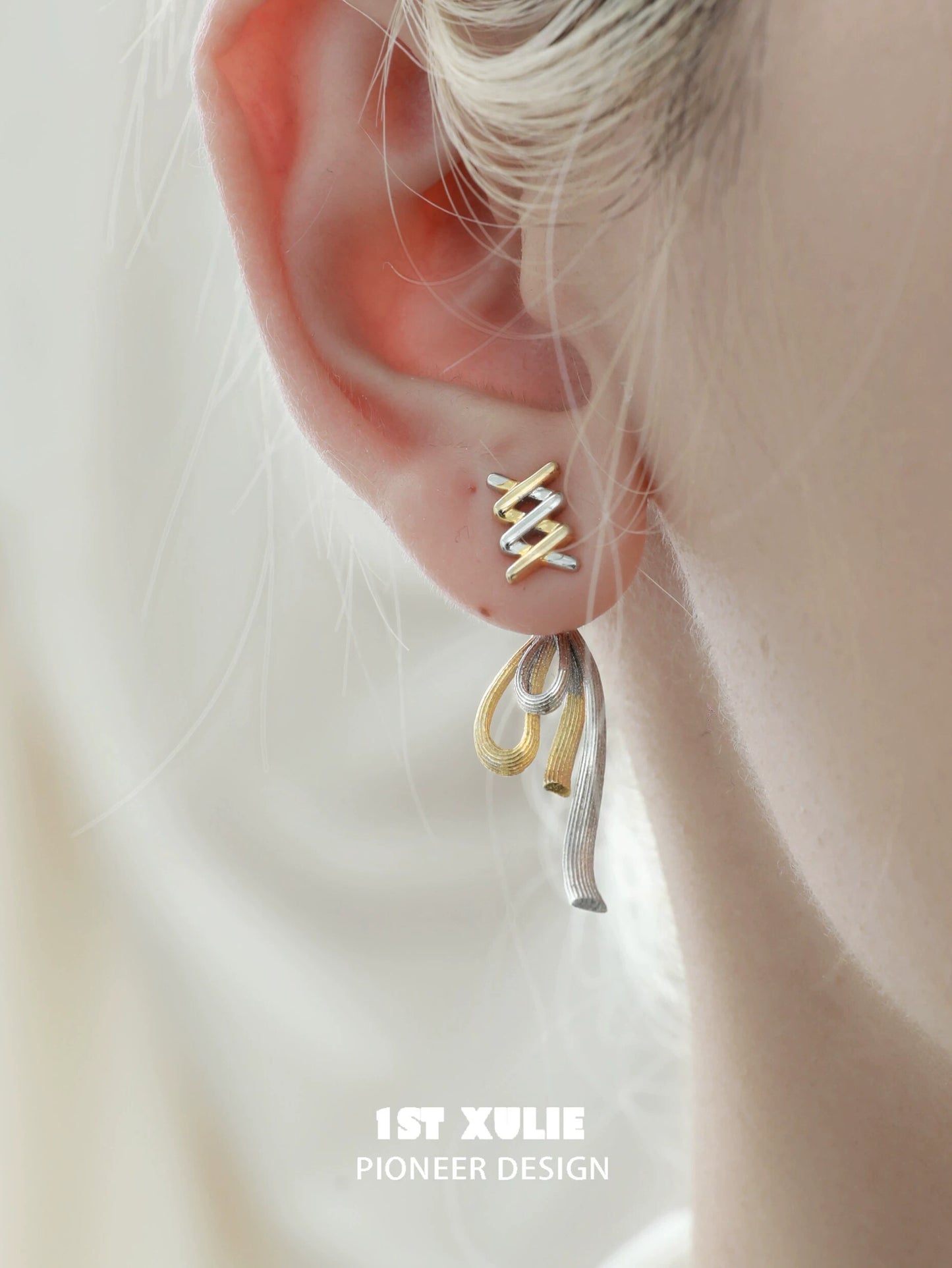 Twisted Bandage Bow Earrings