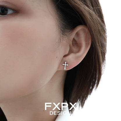 Spellbound Cross Zircon Earrings