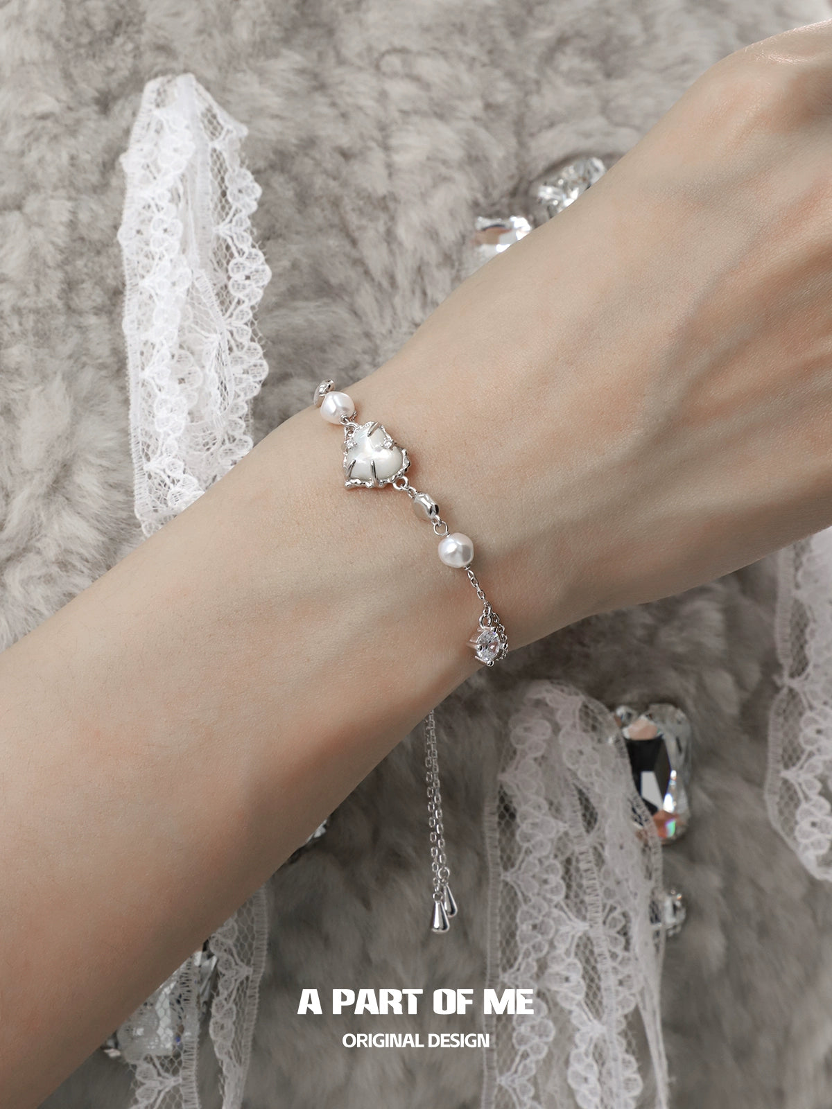 White Love Diamond Bracelet