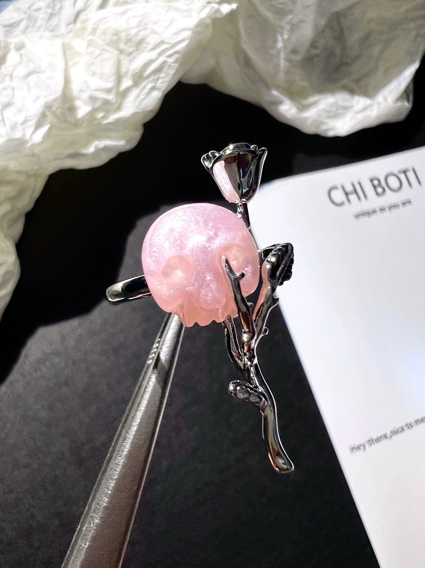 "Skull Rose" Sweet Cool Ring