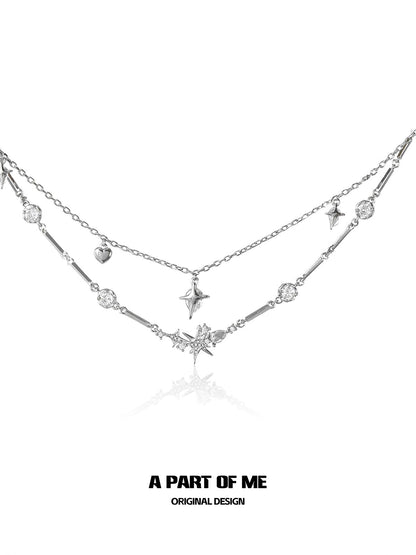 Diamond Love Stars Necklace