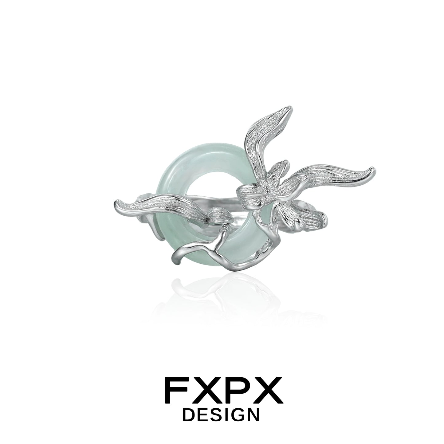Lake Iris Silver Ring