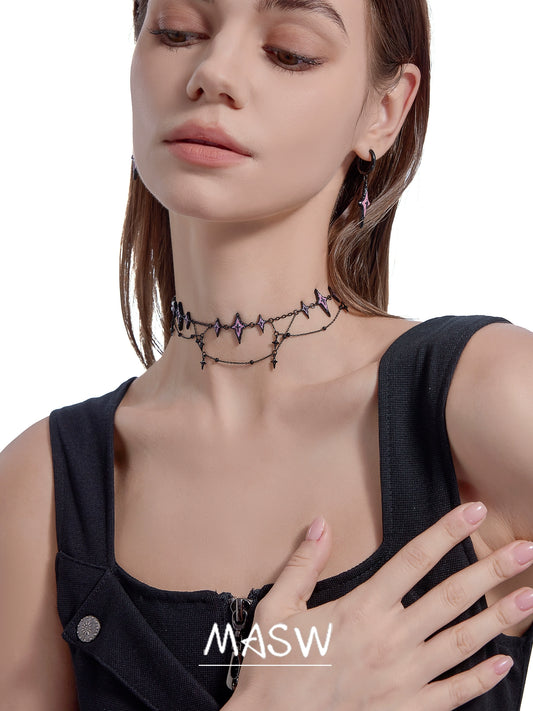 Pink Astral Punk Choker