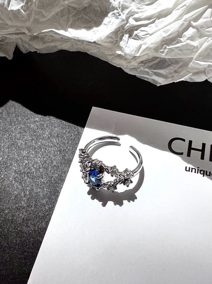 "Sea Eye" Zircon Ring