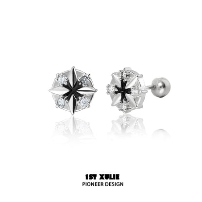 Y2K Starry Path Zircon Earrings