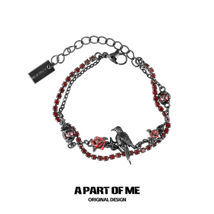 Y2K Cool Crow Bracelet