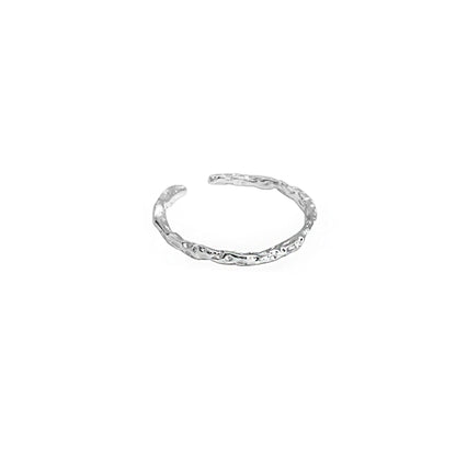 Minimalist Textured Thin Ring