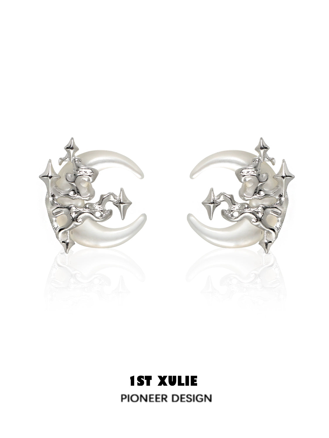 Midnight Moonlit Orchid Earrings