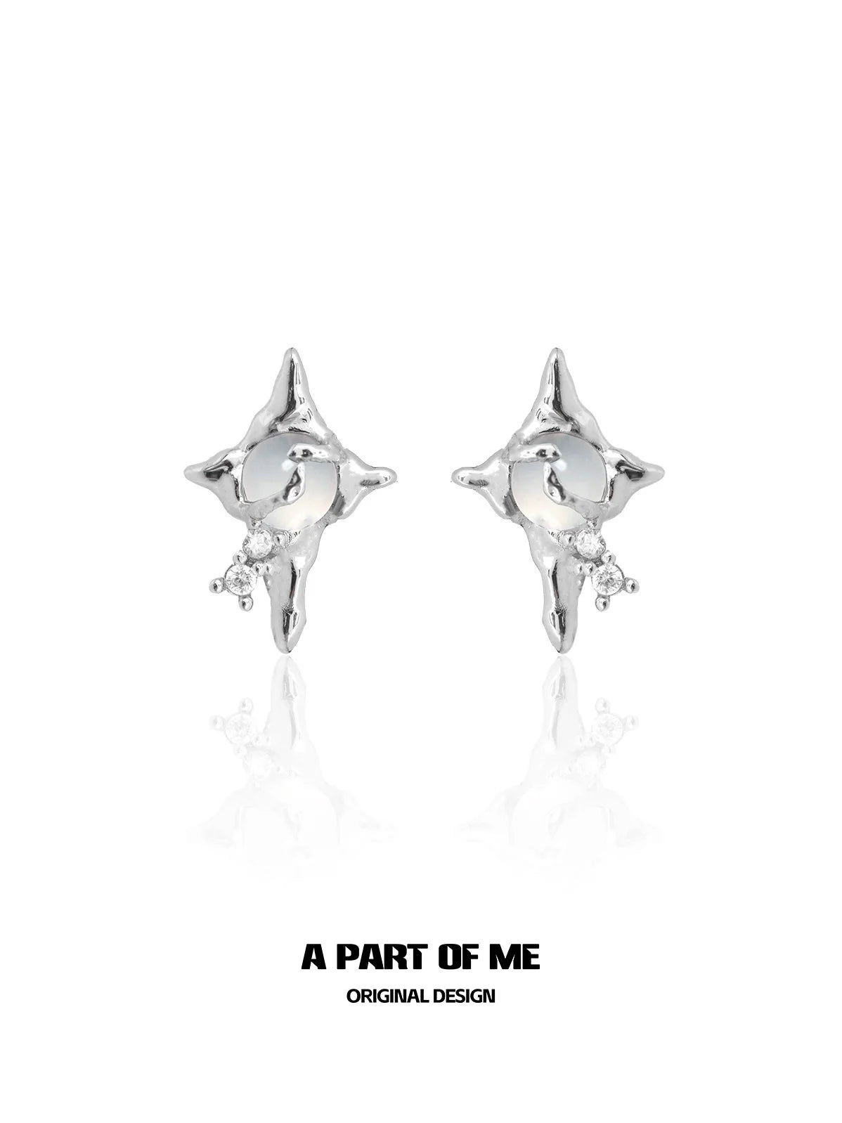 Agate Star Stud Earrings