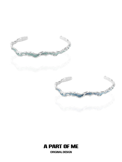 Summer Blue Mint Silver Bracelet