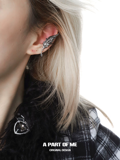 Red Quill Enchanter Ear Cuff
