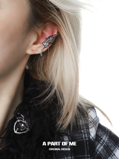 Red Quill Enchanter Ear Cuff
