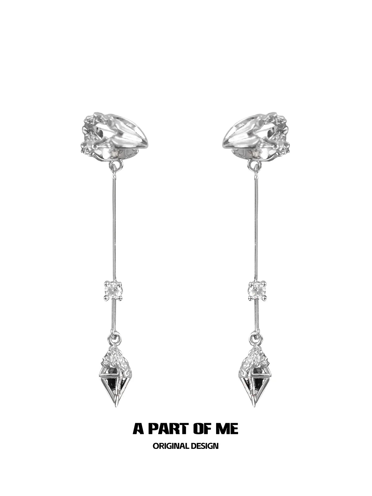 Divine Arrow Drop Ear Cuffs