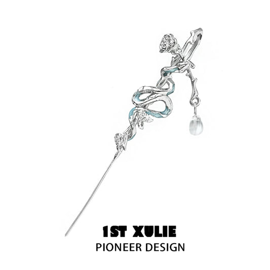 Rose Ice Snake Piercing Ear Needle