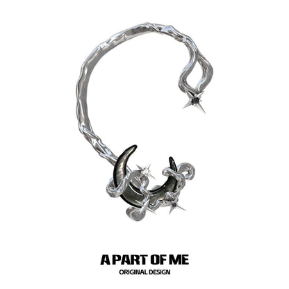 Moon Dream Silver Ear Clip