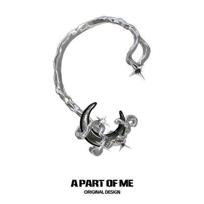 Moon Dream Silver Ear Clip