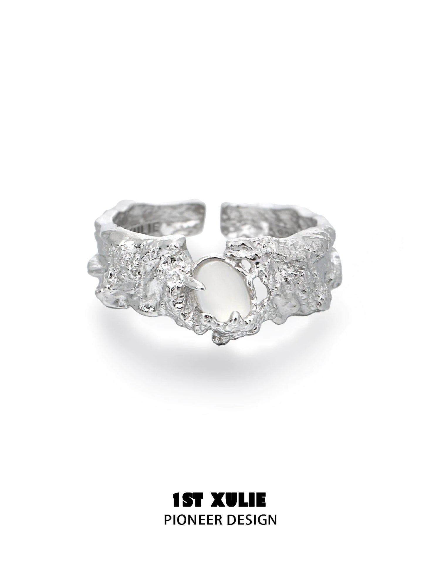Eternal Frost White Agate Ring