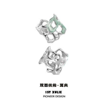 Frozen Edge Hollow Ear Cuff