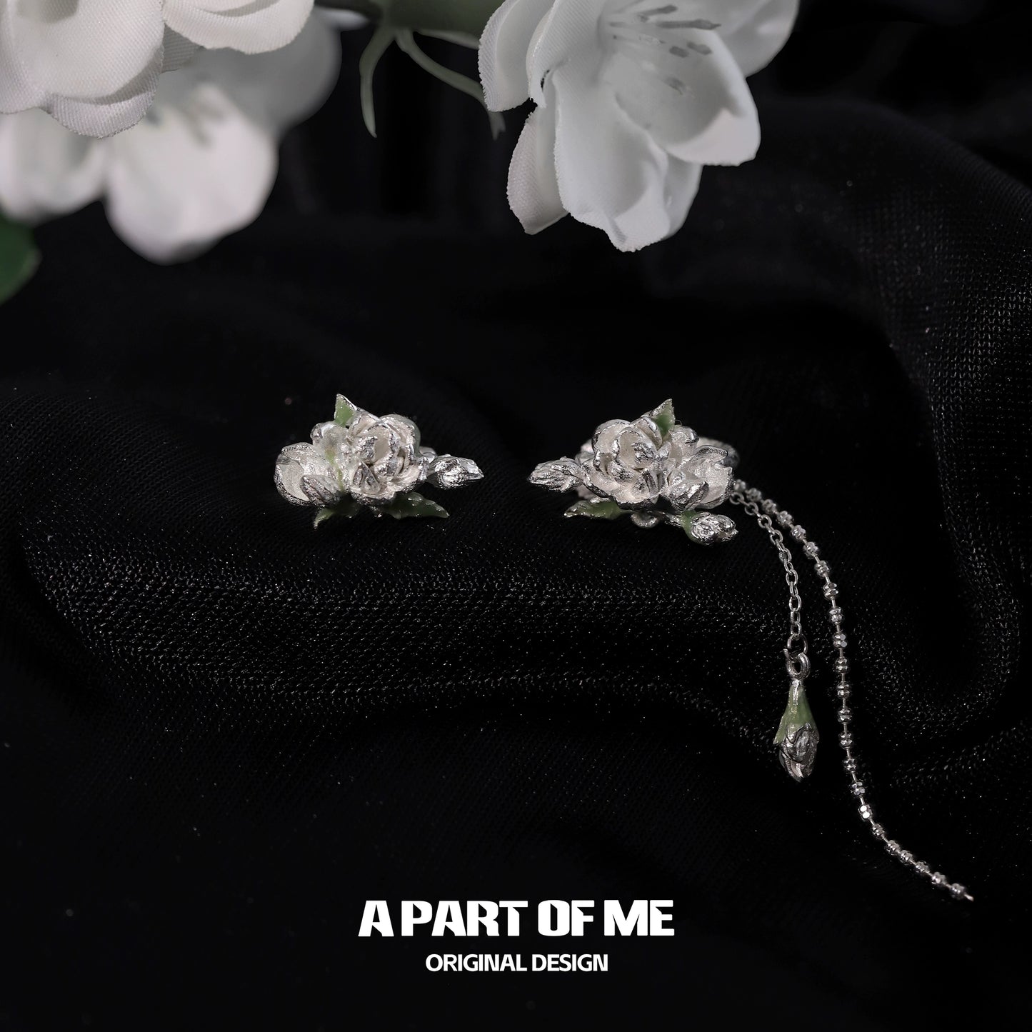 Elegant Jasmine Ear Cuffs