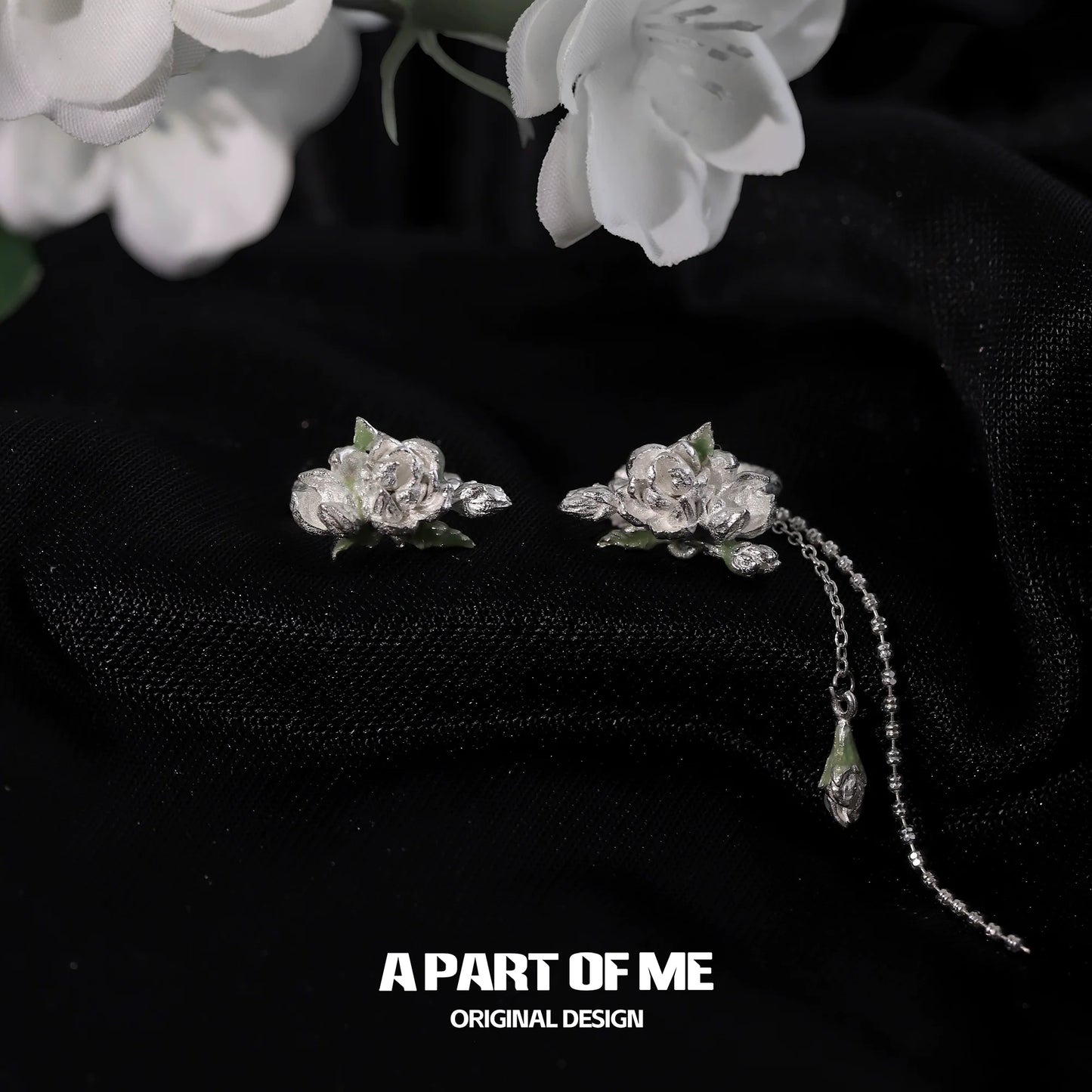 Elegant Jasmine Ear Cuffs