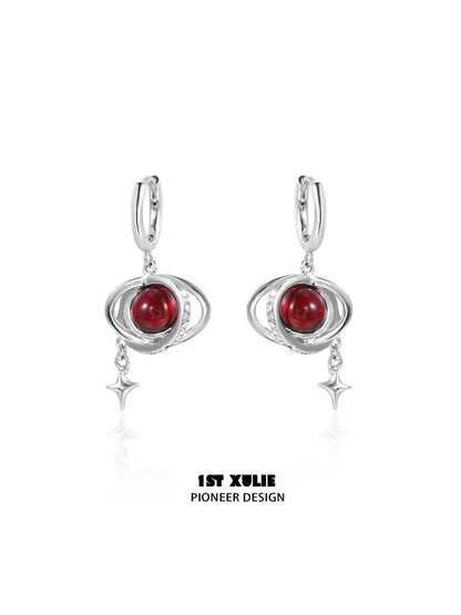 Y2K Red Planet Cool Earrings