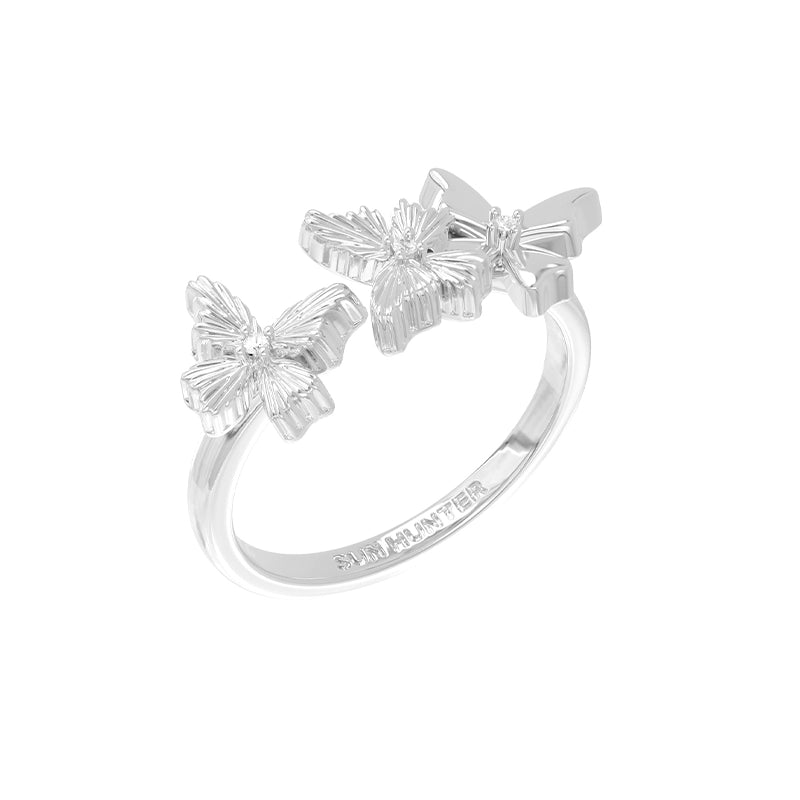 French Retro Butterfly Ring