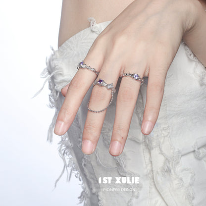 Dream Fairy Purple Zircon Ring