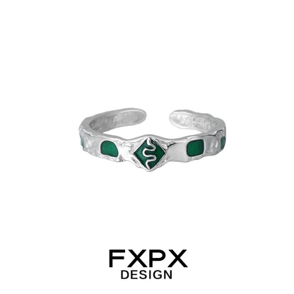 Court Green Snake Ring