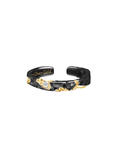 Retro Black Gold Ring