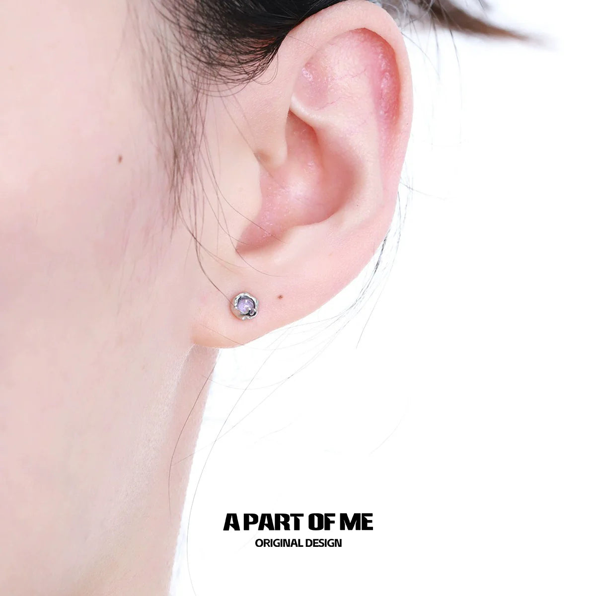 Charming Purple Planet Earrings