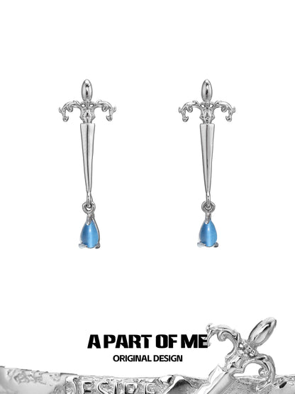 God’s Cry Silver Earrings