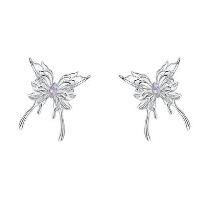 Edgy Butterfly Leather Choker