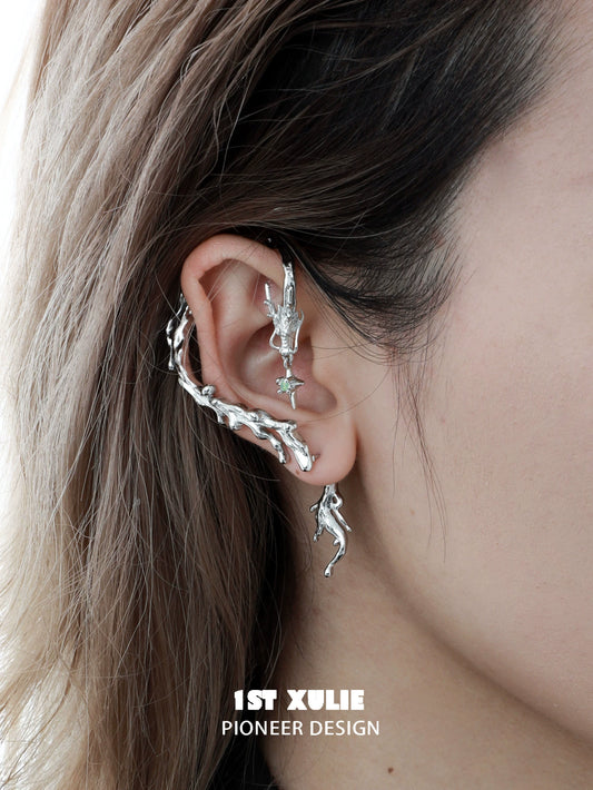 Mystic Dragon Charm Ear Studs