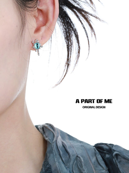 Blue Devil Eye Earrings