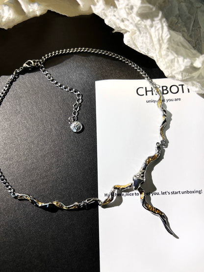 "Golden Snake" Gothic Necklace