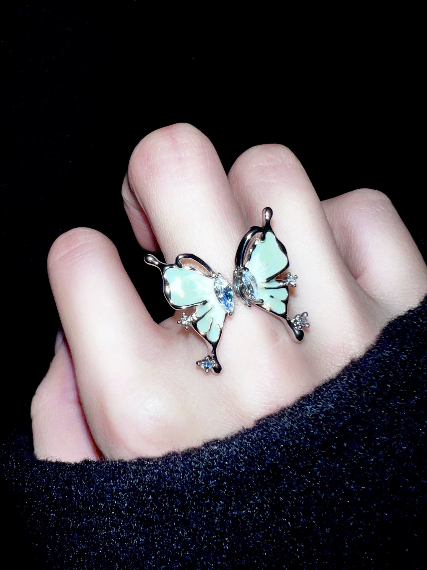 "Green Butterfly" Zircon Bracelet