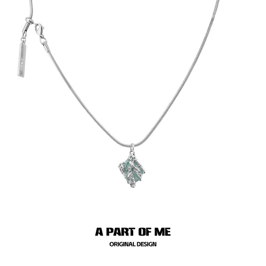 Mint Serpent Snakebone Necklace