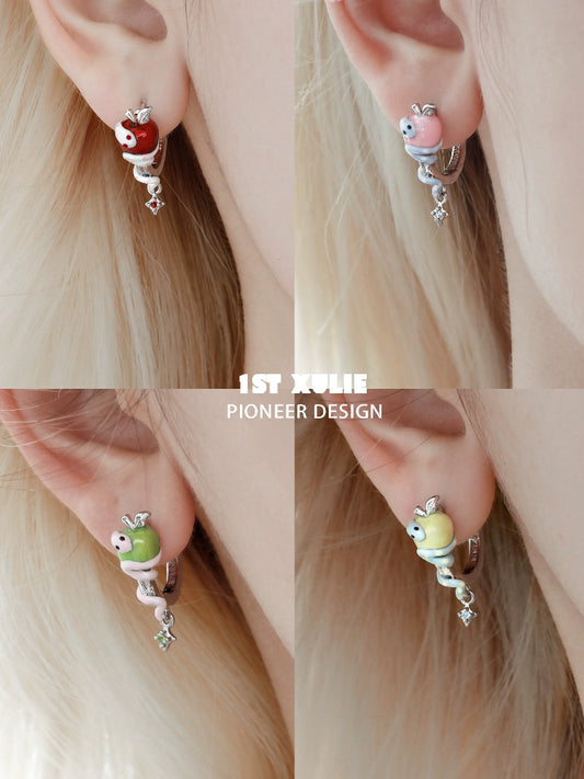 Forbidden Apple Snake Ear Clip