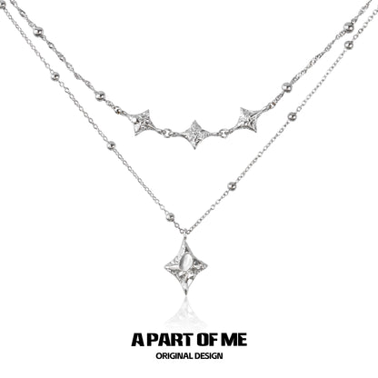 Starlight Planet Silver Necklace