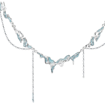 Ocean Breeze Tassel Clavicle Necklace