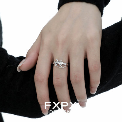Courage Sword Cross Ring