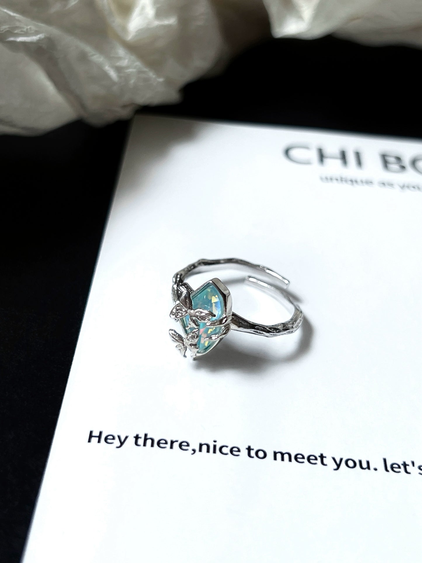 "Blue Island Butterfly" Ring