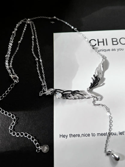 "Night Feather" Gothic Necklace