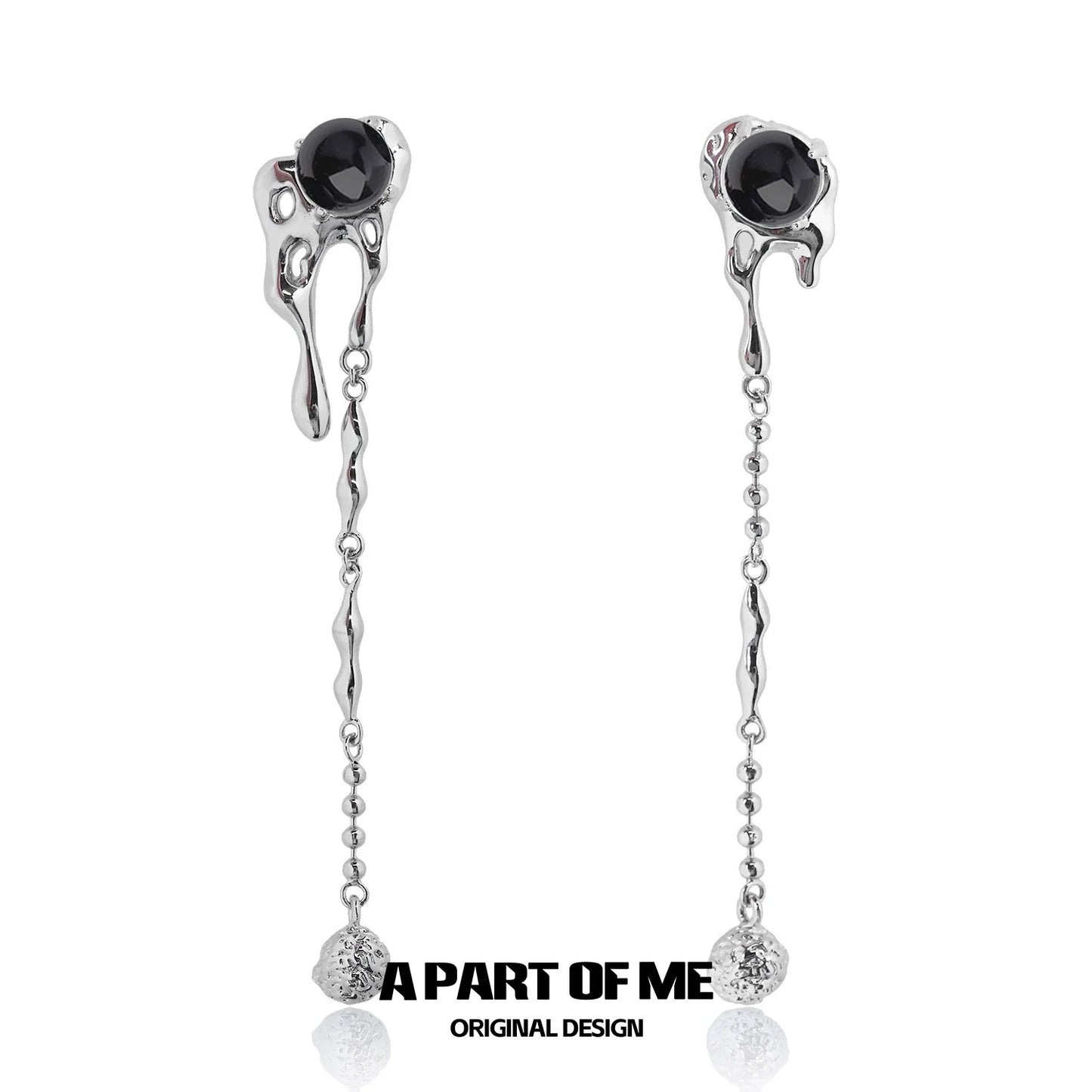 Dark Moonstone Rebel Earrings