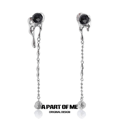 Dark Moonstone Rebel Earrings