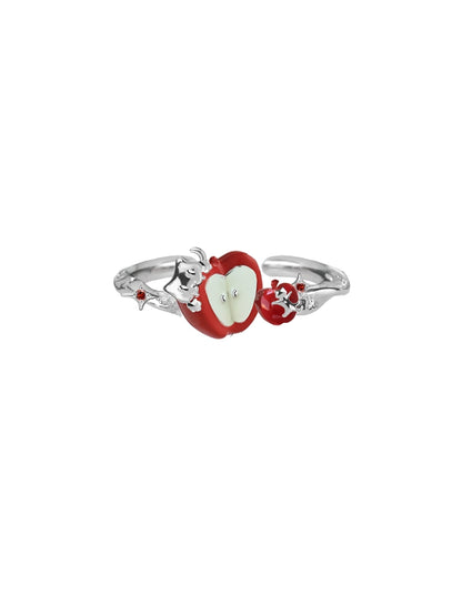 Fairy Tale Red Apple Ring