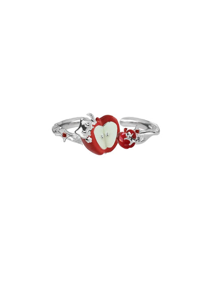 Fairy Tale Red Apple Ring