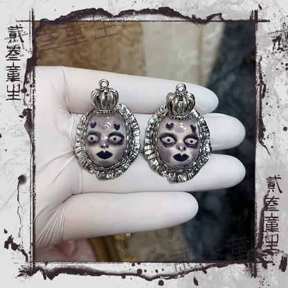 Earrings & Ear Cuffs-Ersan Tongsheng Original Doll Handcuff Earrings Niche Design Dark Wind Premium Sweet Cool Earrings Spice Girls